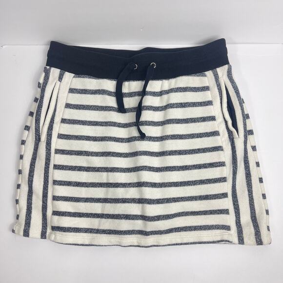 Jones New York Skort Womens Skirt‎ Striped Knit Beach Drawstring size Medium - Picture 1 of 6